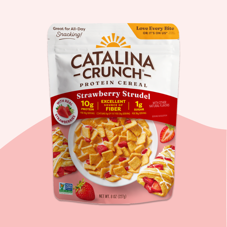 Strawberry Strudel with Strawberries Cereal - Airy Premium Cereal Companion