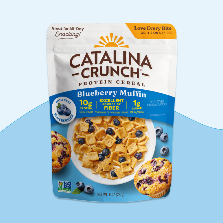 Blueberry Muffin with Blueberries Cereal - Airy Editorial Cereal Companion